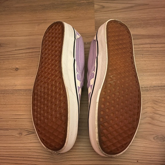 Checkered Vans - Purple and White Women’s Size 8 - Picture 3 of 3